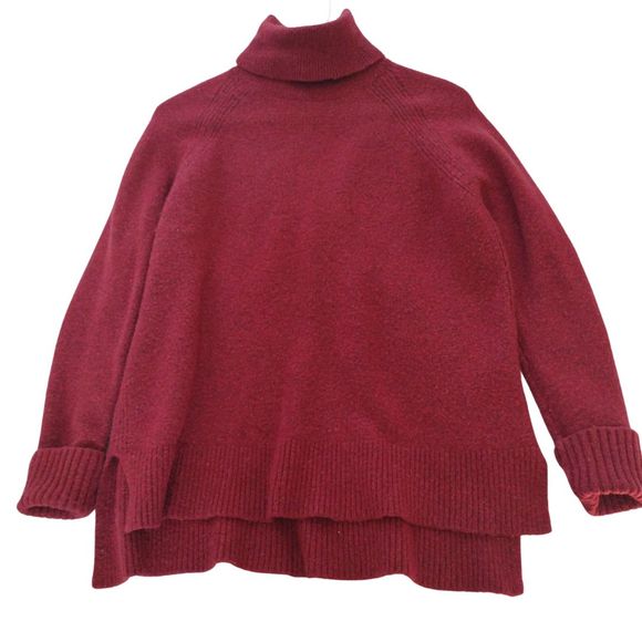 J.Crew Women’s Sweater Halter Neck Size XS Long Sleeves Winter Red Sweaters - Picture 2 of 9